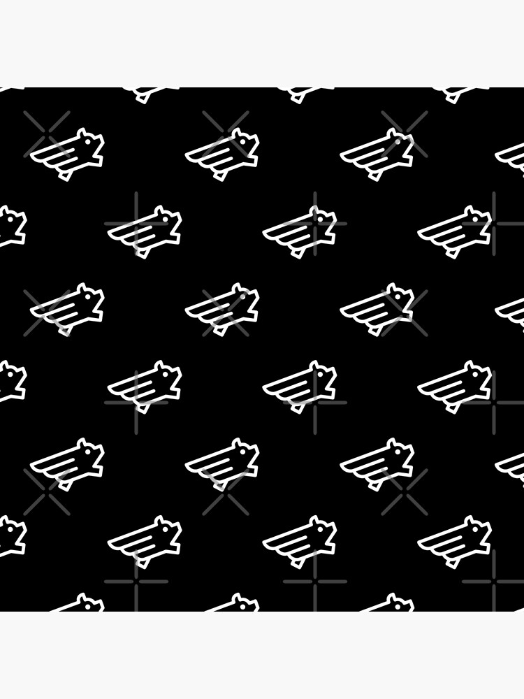 Thumbnail 2 of 2, Tote Bag, Flying Pig Minimal Pattern designed and sold by Aeronautdesign.