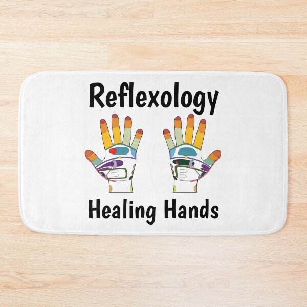 Item preview, Reflexology Healing Hands (hand map) (black text) designed and sold by Onpointholistic.