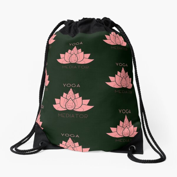 Yoga Mediator Drawstring Bag