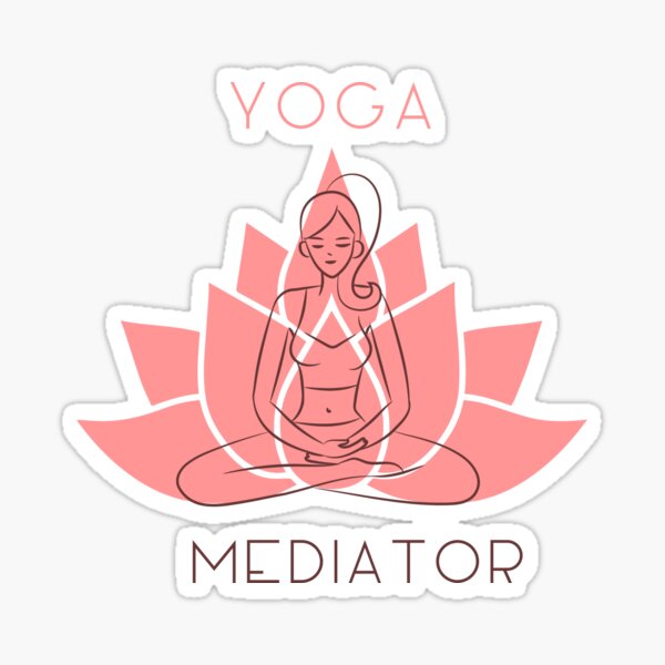Yoga Mediator Sticker