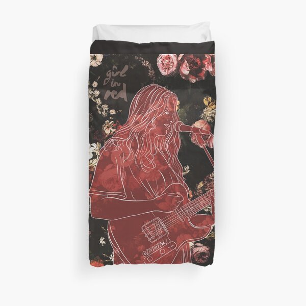 Fille en rouge Housse de couette
