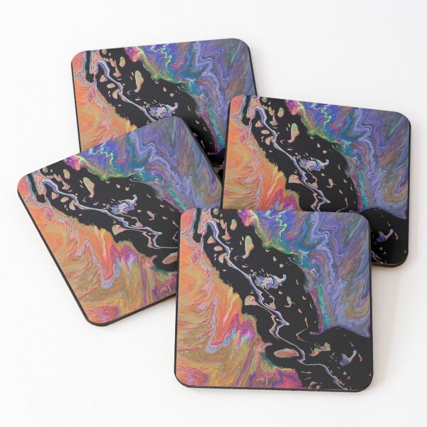Item preview, Abstract paint pour  designed and sold by Marissa Dickey.