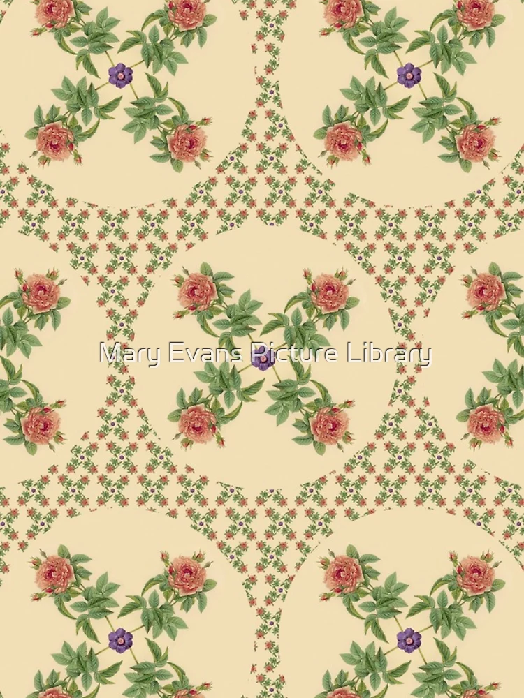 Thumbnail 4 of 4, Samsung Galaxy Phone Case, Repeating Pattern - Roses designed and sold by Mary Evans Picture Library.