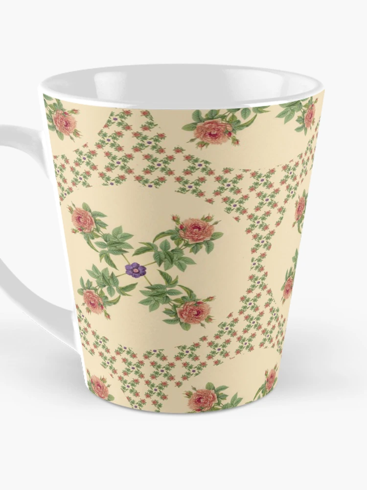 Thumbnail 3 of 4, Coffee Mug, Repeating Pattern - Roses designed and sold by Mary Evans Picture Library.