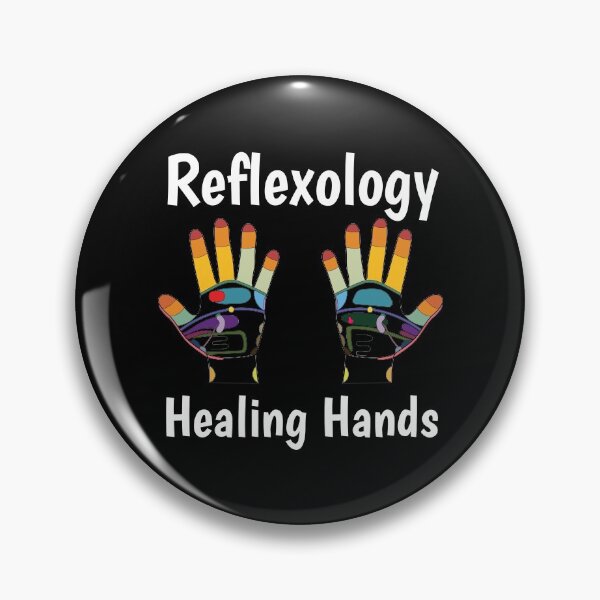 Item preview, Reflexology Healing Hands (hand map) (white text) designed and sold by Onpointholistic.