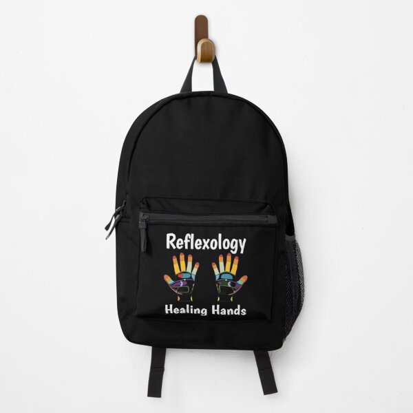 Item preview, Reflexology Healing Hands (hand map) (white text) designed and sold by Onpointholistic.