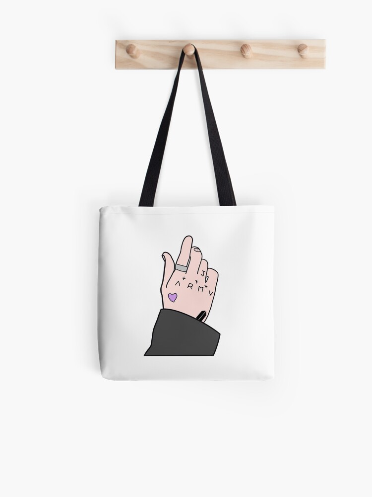 BTS Jimin and JK Black Swan Tote bag - hand painted Jimin and Jung Kook  Handmade