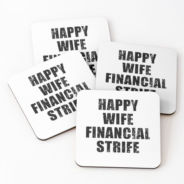 Item preview, Happy Wife Financial Strife - Funny Graphic Married Life Design designed and sold by VDKMerch.
