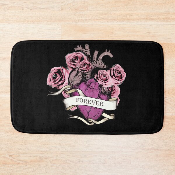 Item preview, Forever Pink roses Bloom Floral Heart Human Anatomy flowers designed and sold by Collagedream.