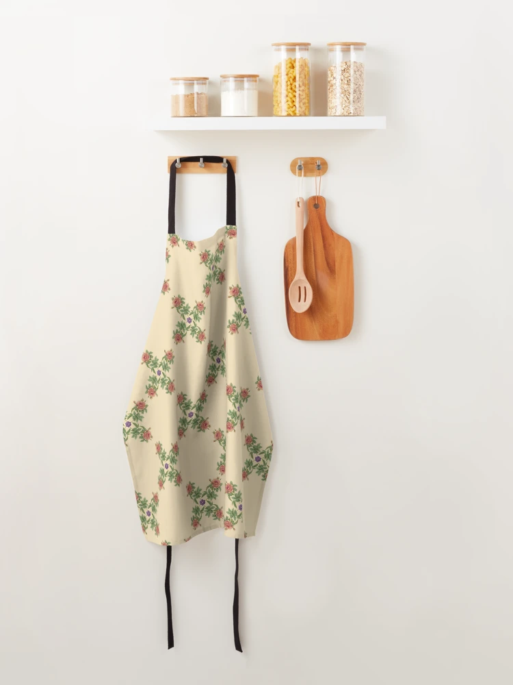 Thumbnail 4 of 6, Apron, Repeating Pattern - Roses designed and sold by Mary Evans Picture Library.