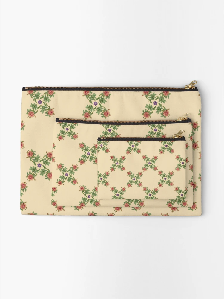 Thumbnail 2 of 4, Zipper Pouch, Repeating Pattern - Roses designed and sold by Mary Evans Picture Library.