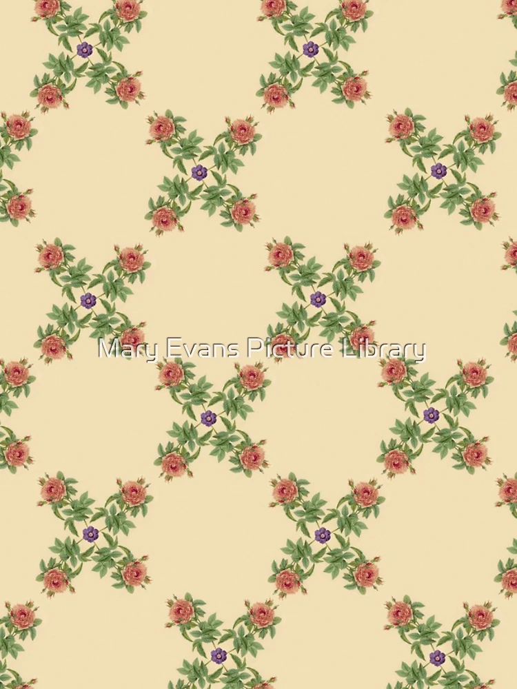 Thumbnail 4 of 4, Samsung Galaxy Phone Case, Repeating Pattern - Roses designed and sold by Mary Evans Picture Library.