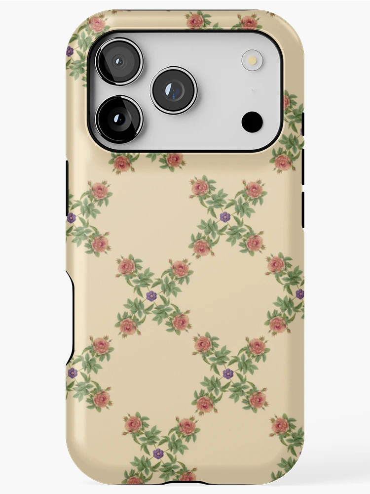 Thumbnail 1 of 4, iPhone Case, Repeating Pattern - Roses designed and sold by Mary Evans Picture Library.