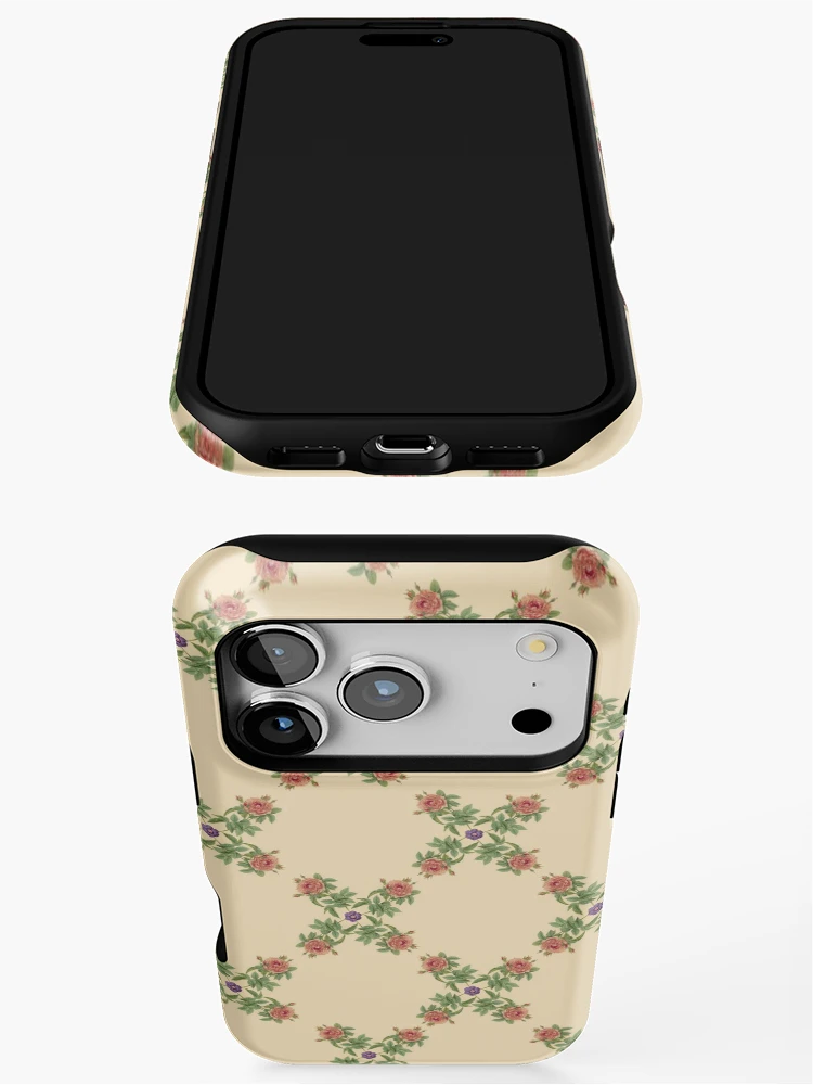 Thumbnail 3 of 4, iPhone Case, Repeating Pattern - Roses designed and sold by Mary Evans Picture Library.