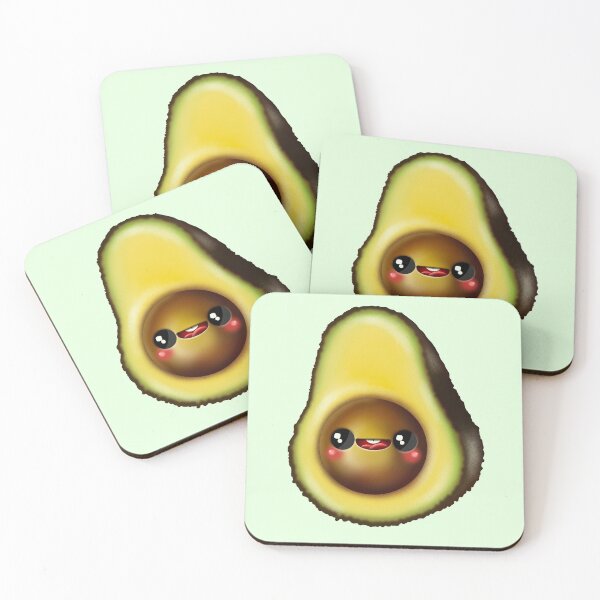 Item preview, Avocado Kawaii Cute Food designed and sold by MMArtStudio.