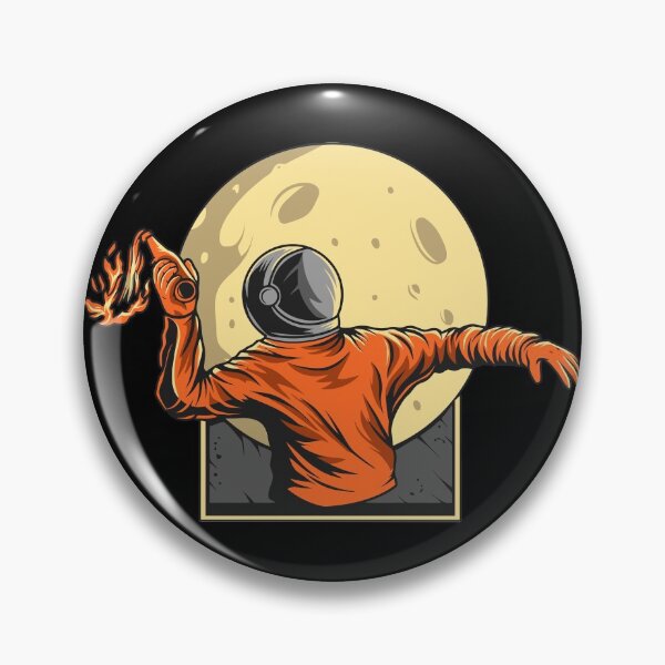 Item preview, Astronaut throwing Molotov cocktail designed and sold by Nick Krav.