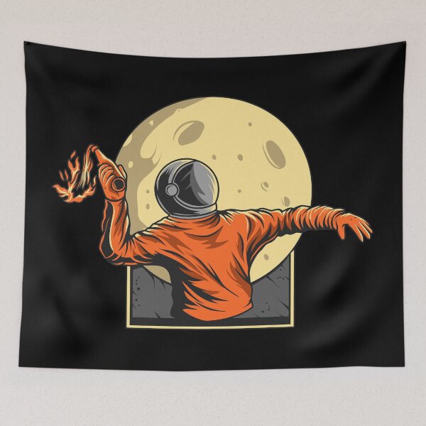 Item preview, Astronaut throwing Molotov cocktail designed and sold by Nick Krav.