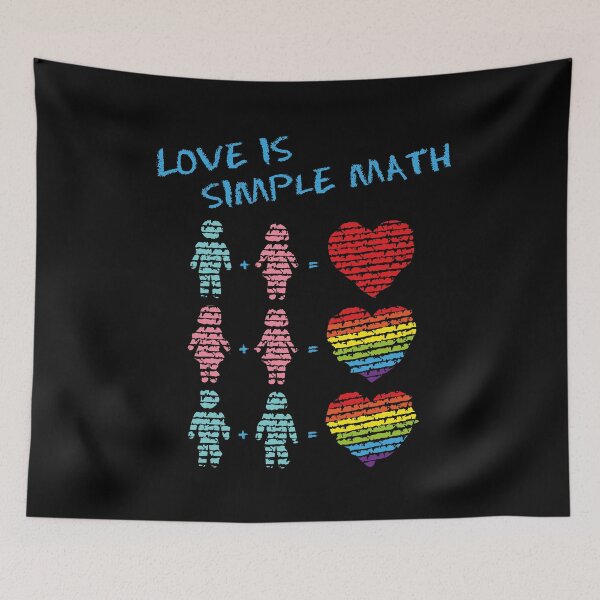Item preview, LOVE IS SIMPLE MATH designed and sold by Dwarf-Monkey.