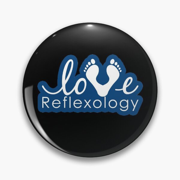 Item preview, Love Reflexology (blue outline) designed and sold by Onpointholistic.