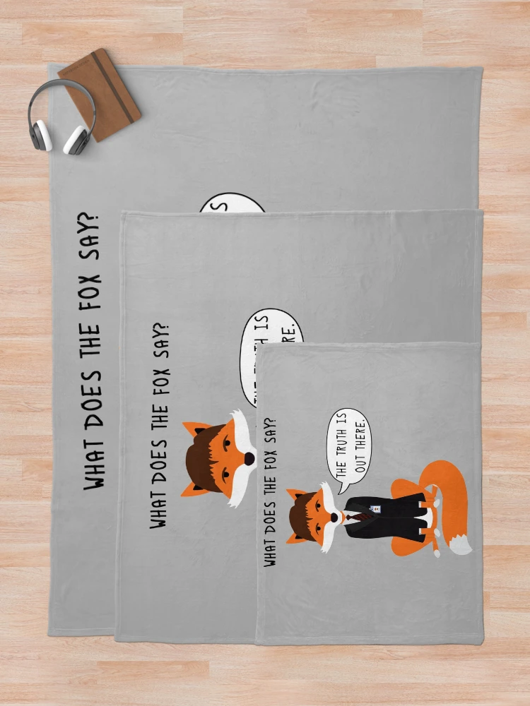 Thumbnail 5 of 6, Throw Blanket, What does the Fox say? [Roufxis-Rb] designed and sold by RoufXis.