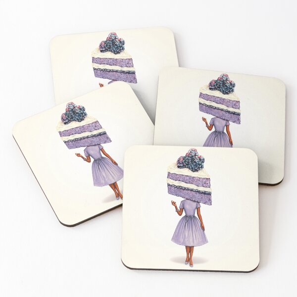 Item preview, Cake Head Pin-Up: Blackberry Cake designed and sold by Kelly  Gilleran.