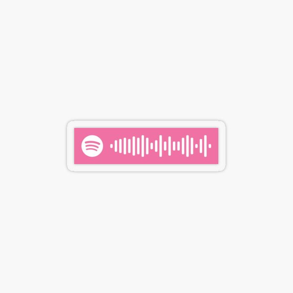 Spotify Transparent Stickers Redbubble - roblox song id for cardi b i like it