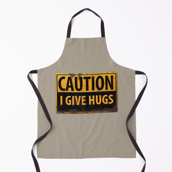 Item preview, CAUTION, I Give Hugs - Danger Warning Rusty Metal Sign designed and sold by 26-Characters.