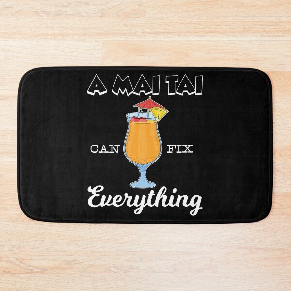 Item preview, A Mai Tai Can Fix Everything Tiki Cocktail print designed and sold by jakehughes2015.