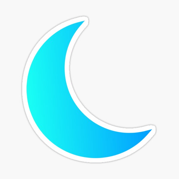 Crescent Moon Stickers | Redbubble