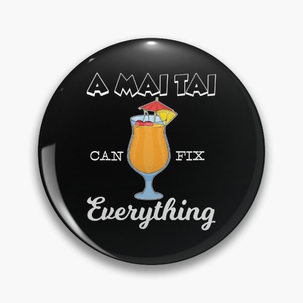 Item preview, A Mai Tai Can Fix Everything Tiki Cocktail print designed and sold by jakehughes2015.