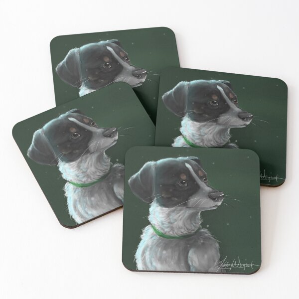 Item preview, Dog with Green Collar designed and sold by SmileOnMyHeart.