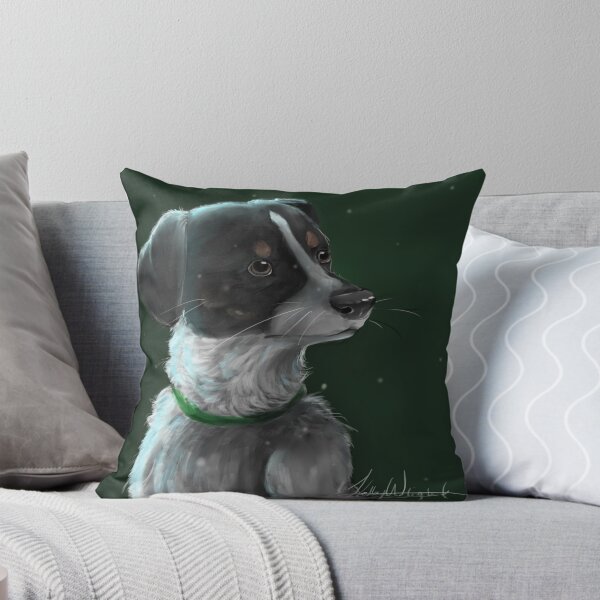 Item preview, Dog with Green Collar designed and sold by SmileOnMyHeart.