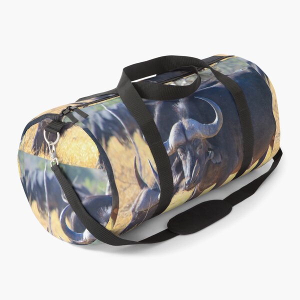 Item preview, African Cape Buffalo with Two Oxpeckers on His Face designed and sold by SafariByMarisa.