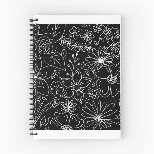 Item preview, Black and White Floral designed and sold by SuSquash.