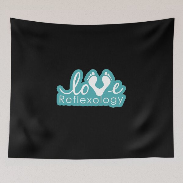 Item preview, Love Reflexology (teal outline) designed and sold by Onpointholistic.