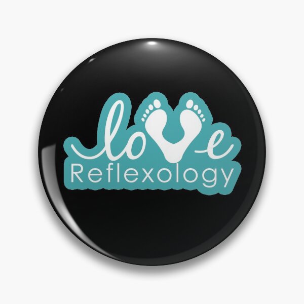 Item preview, Love Reflexology (teal outline) designed and sold by Onpointholistic.