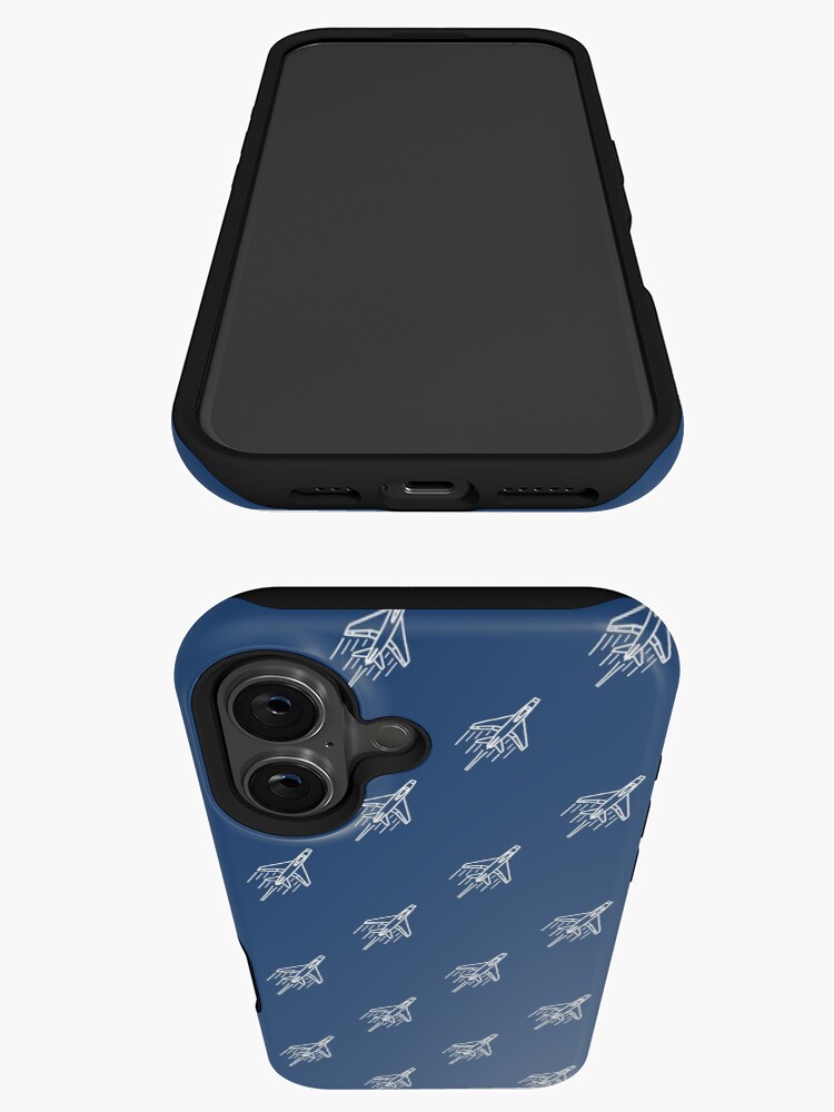 Thumbnail 3 of 4, iPhone Case, F-100 Super Sabre pattern designed and sold by Aeronautdesign.