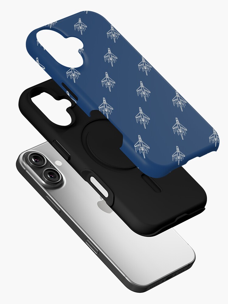 Thumbnail 2 of 4, iPhone Case, F-100 Super Sabre pattern designed and sold by Aeronautdesign.