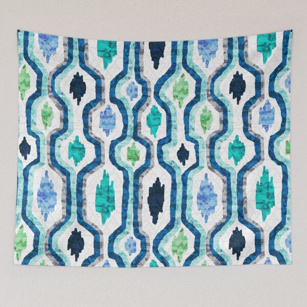 Item preview, Modern Ikat Chain Textile Pattern designed and sold by Michelebuttons.