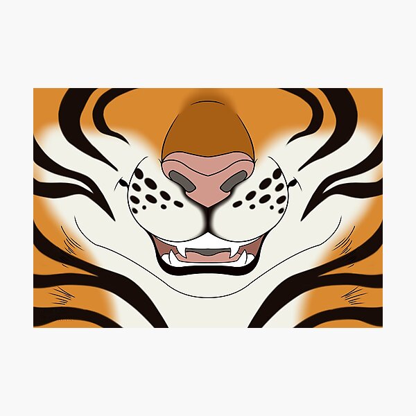 Tiger Face Photographic Print