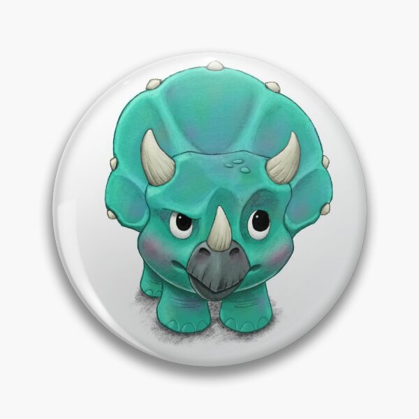 Item preview, cute triceratops dinosaur hand drawn cartoon designed and sold by LAID92.