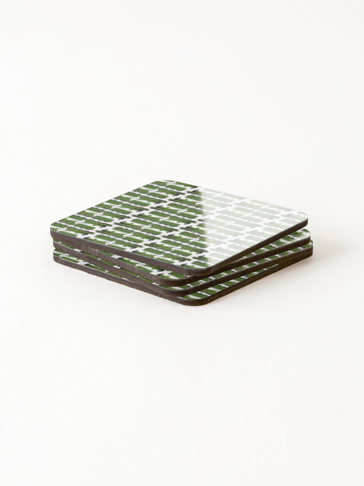Thumbnail 4 of 5, Coasters (Set of 4), Repeating Pattern - Train / Steam Engine designed and sold by MEPL.