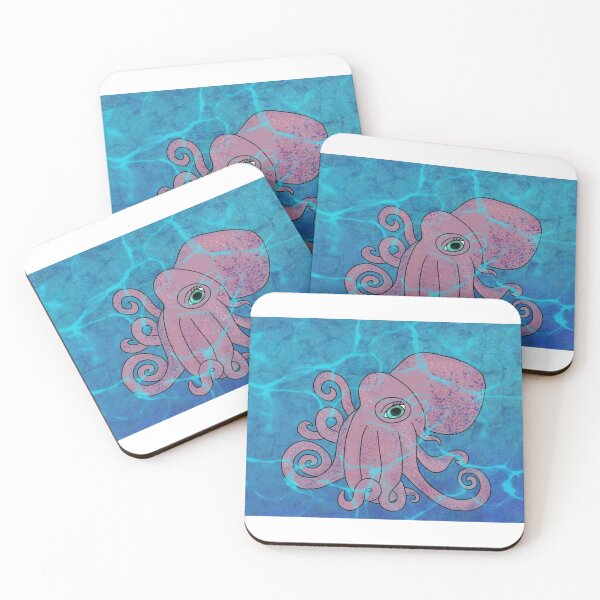 Item preview, Pink and Purple Octopus Underwater designed and sold by artsyANTcreatns.