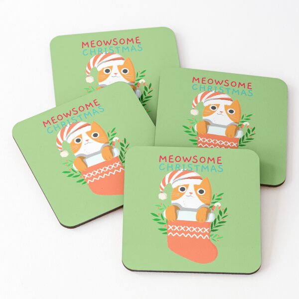 Item preview, Have a Meowsome Christmas- Awesome Merry Christmas Crazy Cat Lady designed and sold by EvaWolf.