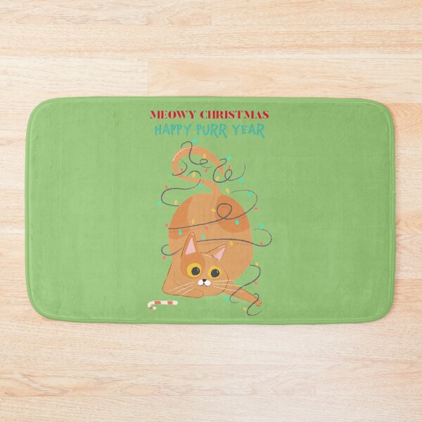 Item preview, Meowy Catmas and Happy Purr Year- Have Merry Christmas and Happy New Year  designed and sold by EvaWolf.