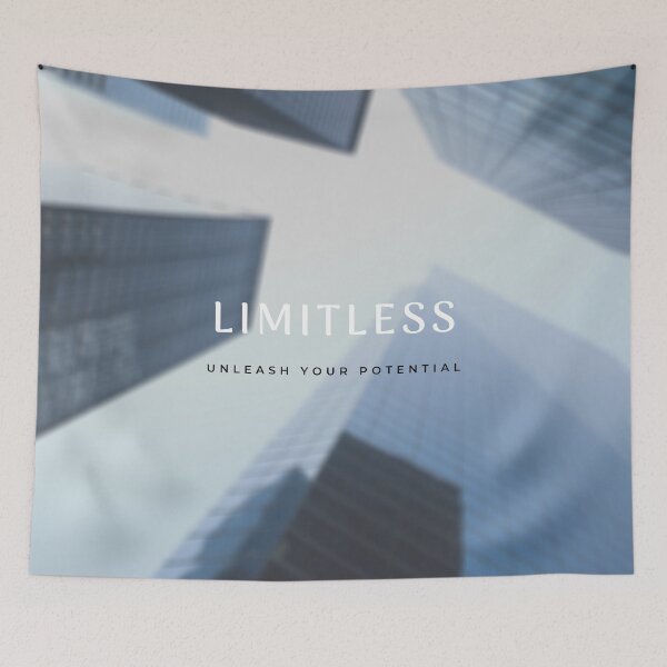 Item preview, Limitless : Unleash Your Potential - Blue Buildings Perspective Version designed and sold by skykarrot.