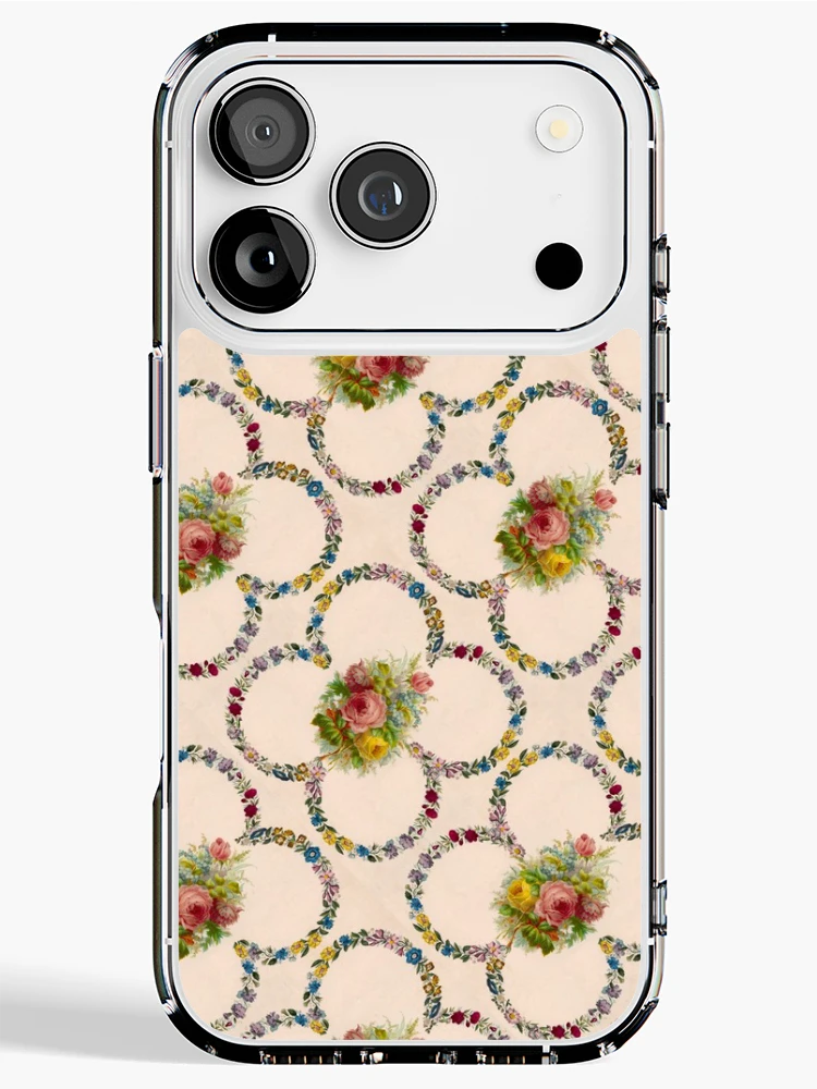 Thumbnail 1 of 5, iPhone Case, Repeating Pattern - Roses designed and sold by Mary Evans Picture Library.