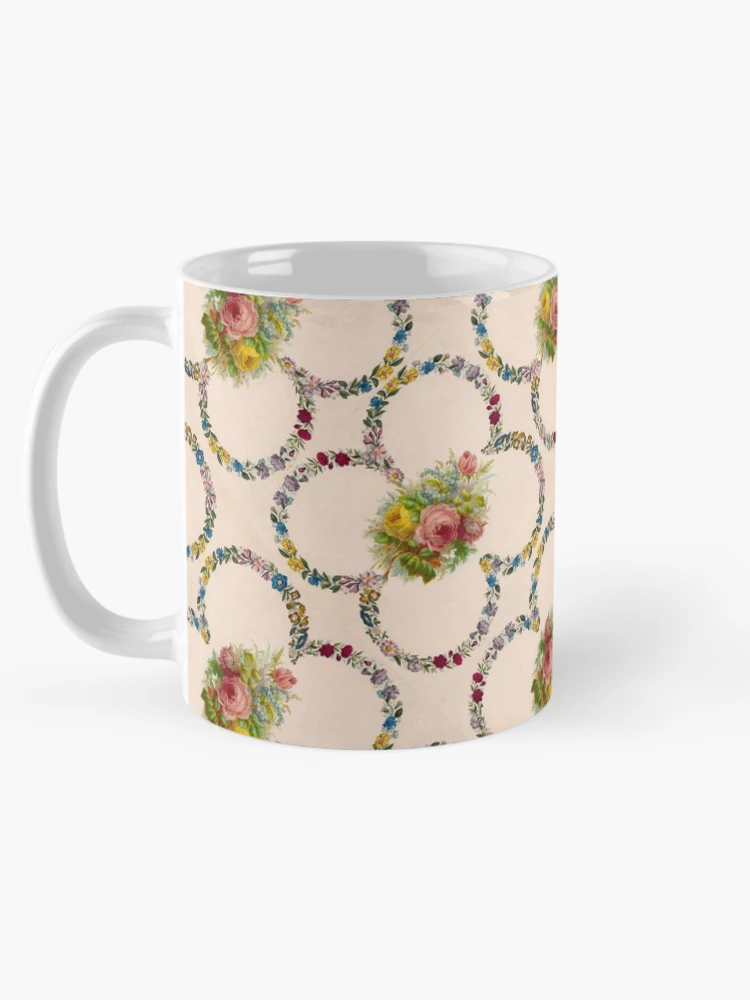 Thumbnail 5 of 6, Coffee Mug, Repeating Pattern - Roses designed and sold by Mary Evans Picture Library.