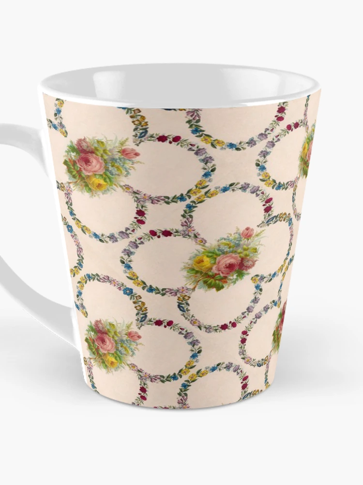 Thumbnail 3 of 4, Coffee Mug, Repeating Pattern - Roses designed and sold by Mary Evans Picture Library.