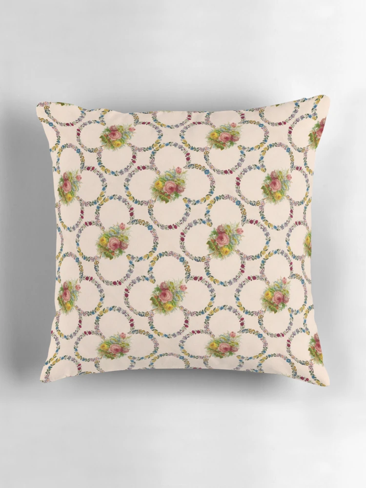 Thumbnail 3 of 4, Pillow, Repeating Pattern - Roses designed and sold by Mary Evans Picture Library.